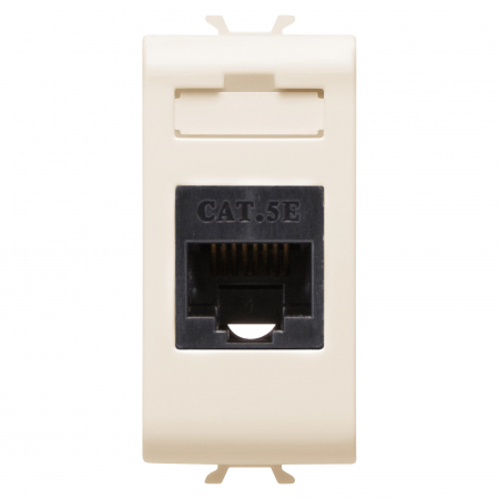 Prize si intrerupatoare - Priza UTP CAT 5E 1M Gewiss Chorus Ivory GW11421