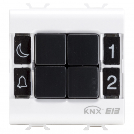 Alte functii Chorus - Pulsantiera 4 canale 2M Gewiss Chorus KNX alb GW10782