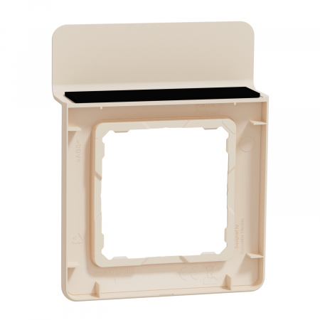 Rama Ornament 1 post cu suport telefon Schneider Sedna bej SDD312809 [1]