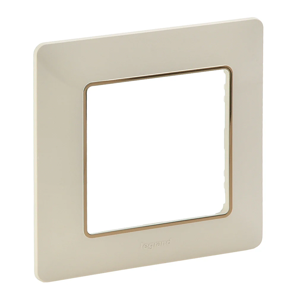 Rame ornament Valena Life - Rama ornament 1 post Legrand Valena Life ivoar/auriu 754061