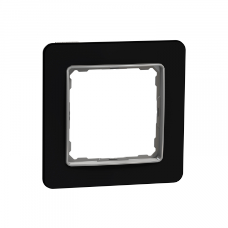 Prize si intrerupatoare - Rama Ornament 1 post Schneider Sedna sticla neagra SDD361801