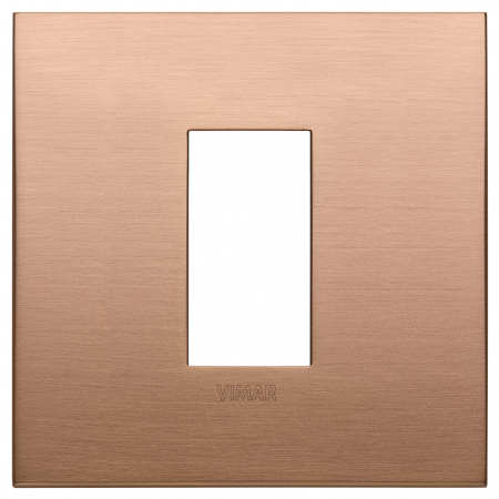 Prize si intrerupatoare - Rama Ornament 1M pentru doza de 2M metal Vimar Arke cupru periat 19641.11