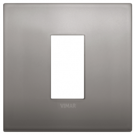 Prize si intrerupatoare - Rama Ornament 1M pentru doza de 2M metal Vimar Arke nichel negru 19641.10
