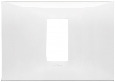 Prize si intrerupatoare - Rama Ornament 1M pt doza de 3M Vimar Neve alb 09671.01