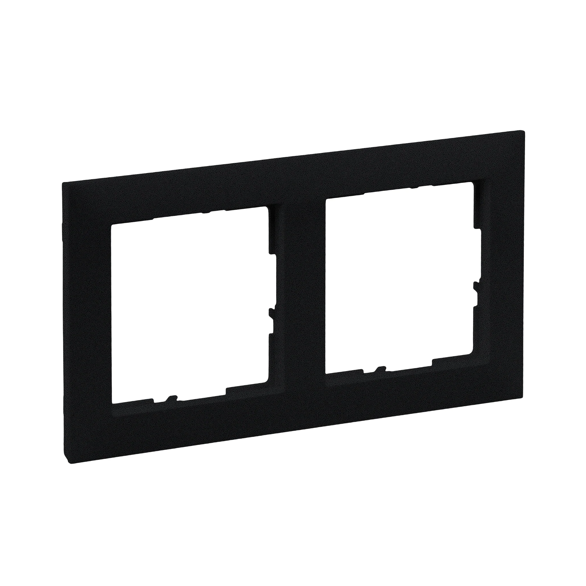 Rame ornament Suno - Rama ornament 2 posturi Legrand Suno negru 721522