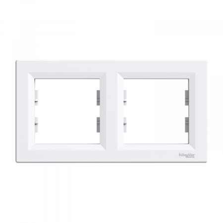 Rame ornament Asfora - Rama Ornament 2 posturi Schneider Asfora alb EPH5800221