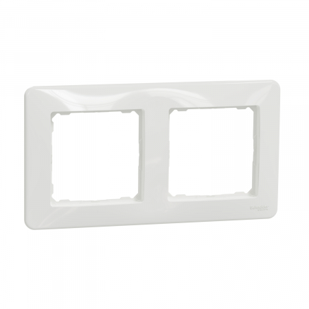 Rame ornament Sedna - Rama Ornament 2 posturi Schneider Sedna alb SDD311802