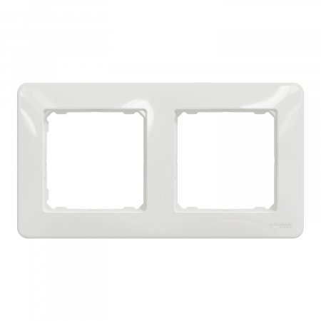 Rama Ornament 2 posturi Schneider Sedna alb SDD311802 [1]