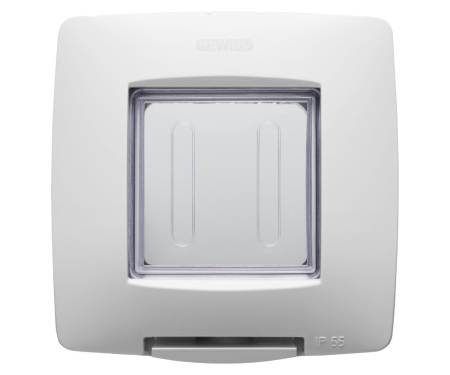 Prize si intrerupatoare - Rama Ornament 2M Gewiss Chorus IP55 alb GW16702TBN