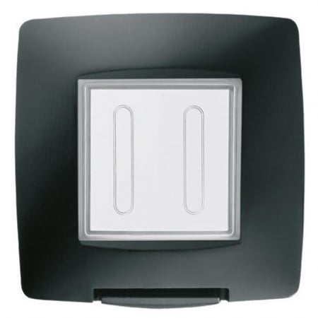 Prize si intrerupatoare - Rama Ornament 2M Gewiss Chorus IP55  negru GW16702TN