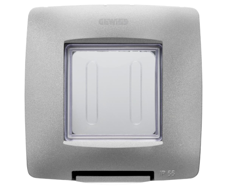 Prize si intrerupatoare - Rama Ornament 2M Gewiss Chorus IP55 titan GW16702VTN