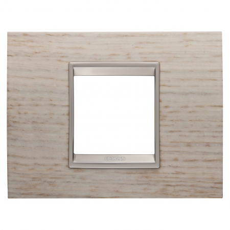 Prize si intrerupatoare - Rama Ornament 2M lemn LUX Gewiss Chorus stejar deschis GW16202WK