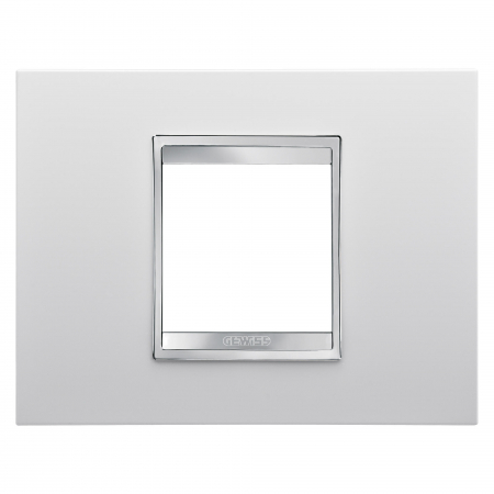 Prize si intrerupatoare - Rama Ornament 2M LUX Gewiss Chorus  alb GW16202TB