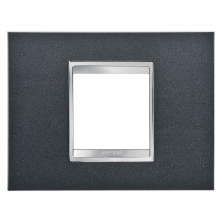 Prize si intrerupatoare - Rama Ornament 2M LUX Gewiss Chorus ardezie GW16202VA