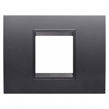 Prize si intrerupatoare - Rama Ornament 2M LUX Gewiss Chorus ardezie monocrom GW16202YA