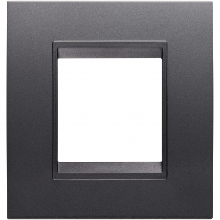 Prize si intrerupatoare - Rama Ornament 2M LUX Gewiss Chorus ardezie monocrom GW16222YA