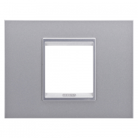 Prize si intrerupatoare - Rama Ornament 2M LUX Gewiss Chorus monocrom titan GW16202YT