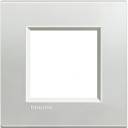 Bticino Living Light - Rama Ornament 2M metal Living Light Bticino Argintiu LNA4802AG