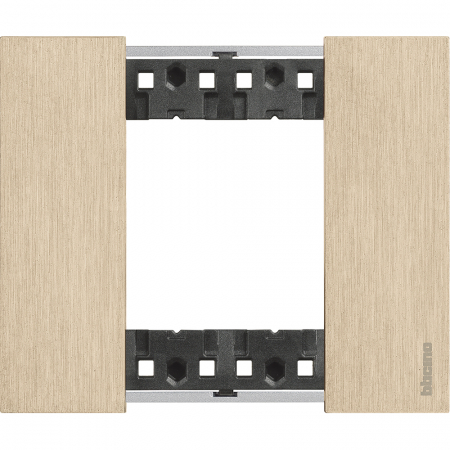 Bticino Living Now - Rama ornament 2M metal Living Now auriu KA4802ZW