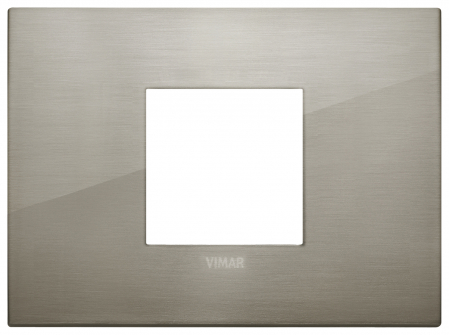 Rame ornament Arke - Rama Ornament 2M metal pentru doza de 3M Vimar Arke inox periat 19652.08