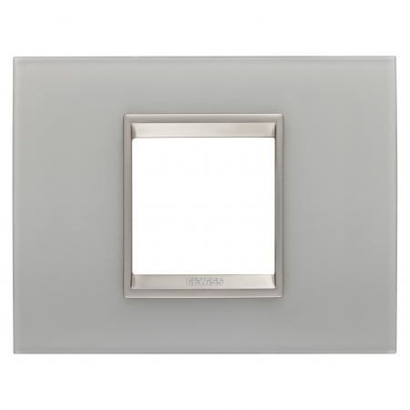Prize si intrerupatoare - Rama Ornament 2M sticla LUX Gewiss Chorus reflexie naturala GW16202GT