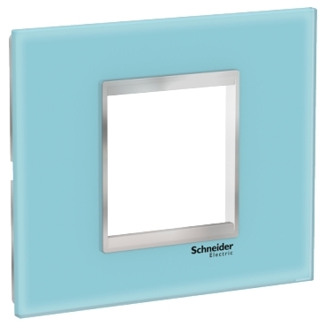 Schneider Easy Styl - Rama Ornament 2M sticla Schneider Eazy Styl albastru/crom LMR7912038
