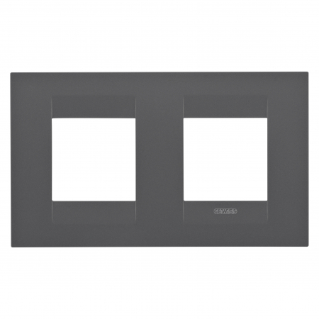 Gewiss Chorus - Rama Ornament 2P GEO Gewiss Chorus negru satinat GW16423VN