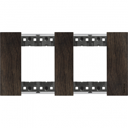 Bticino Living Now - Rama ornament 2P lemn Living Now nuc KA4802M2LG