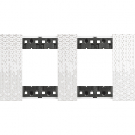 Bticino Living Now - Rama ornament 2P Living Now pixel KA4802M2MW