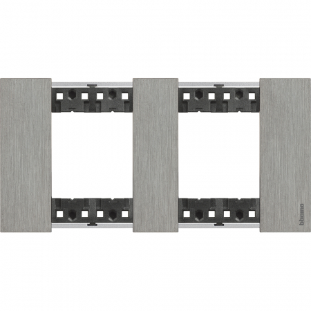 Bticino Living Now - Rama ornament 2P metal Living Now otel KA4802M2ZG