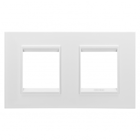 Gewiss Chorus - Rama Ornament 2P metal LUX Gewiss Chorus monocrom alb satinat GW16223XW