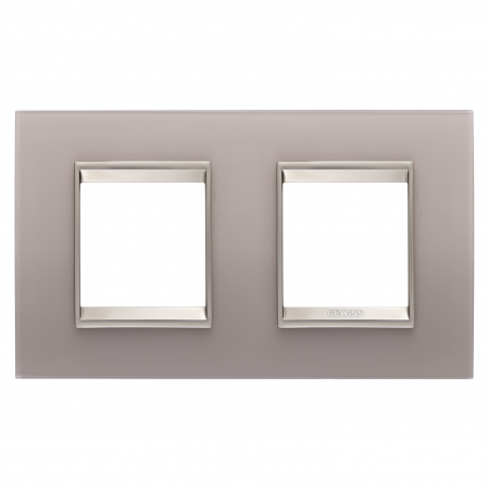Gewiss Chorus - Rama Ornament 2P sticla LUX Gewiss Chorus gri perlat GW16223GP