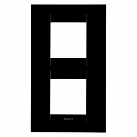 Gewiss Chorus - Rama Ornament 2P verticala GEO Gewiss Chorus negru GW16424TN