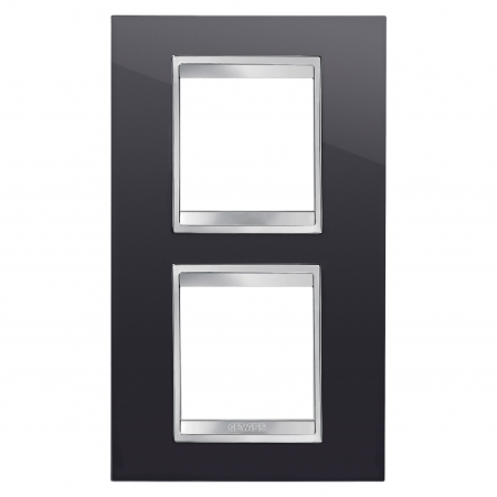 Gewiss Chorus - Rama Ornament 2P verticala LUX Gewiss Chorus negru GW16224TN