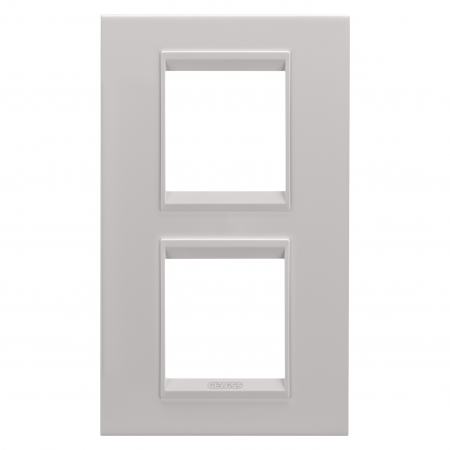 Gewiss Chorus - Rama Ornament 2P verticala metal LUX Gewiss Chorus bej satinat GW16224XL