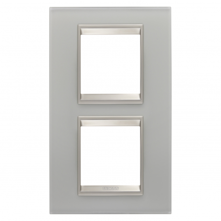 Gewiss Chorus - Rama Ornament 2P verticala sticla LUX Gewiss Chorus reflexie naturala GW16224GT