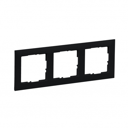 Rame ornament Suno - Rama ornament 3 posturi Legrand Suno negru 721523