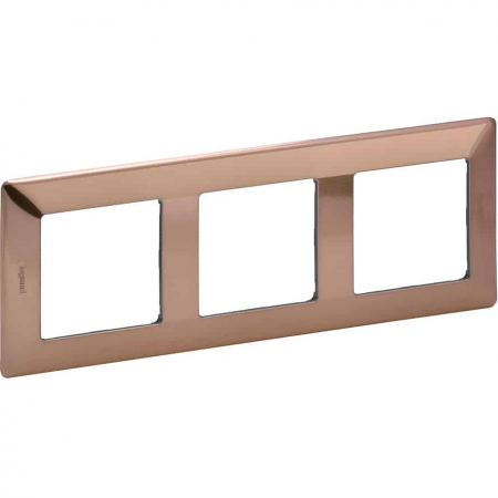 Legrand Valena Life - Rama ornament 3 posturi Legrand Valena Life cupru 754163