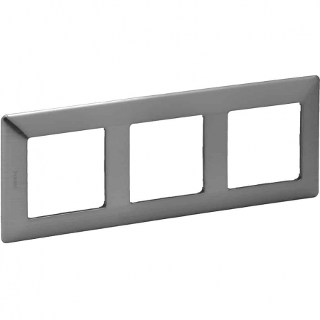 Legrand Valena Life - Rama ornament 3 posturi Legrand Valena Life inox 754153