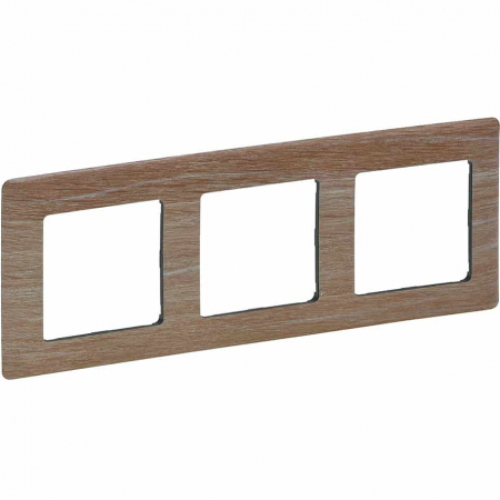 Legrand Valena Life - Rama ornament 3 posturi Legrand Valena Life lemn deschis 754183