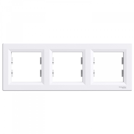 Rame ornament Asfora - Rama Ornament 3 posturi  Schneider Asfora alb EPH5800321