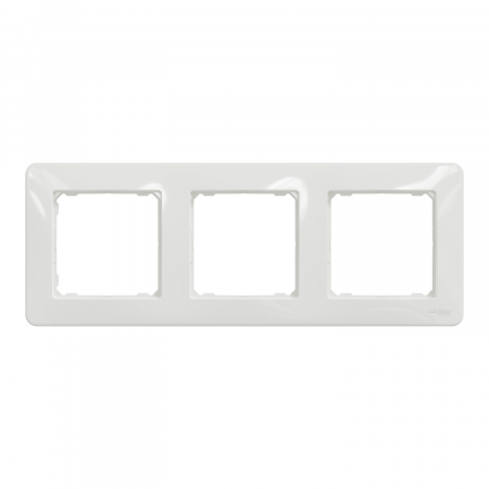 Rama Ornament 3 posturi Schneider Sedna alb SDD311803 [1]