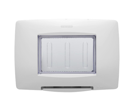 Prize si intrerupatoare - Rama Ornament 3M Gewiss Chorus IP55 alb GW16703TBN