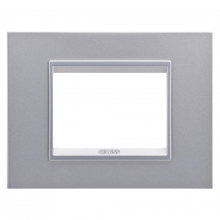 Prize si intrerupatoare - Rama Ornament 3M LUX Gewiss Chorus monocrom titan GW16203YT