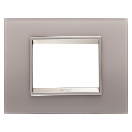 Rame ornament Chorus - Rama Ornament 3M sticla LUX Gewiss Chorus gri perlat GW16203GP