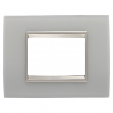 Prize si intrerupatoare - Rama Ornament 3M sticla LUX Gewiss Chorus reflexie naturala GW16203GT