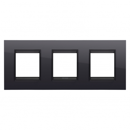 Rame ornament Chorus - Rama Ornament 3P LUX Gewiss Chorus monocrom negru GW16226YN