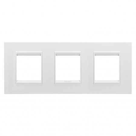 Gewiss Chorus - Rama Ornament 3P metal LUX Gewiss Chorus monocrom alb satinat GW16226XW