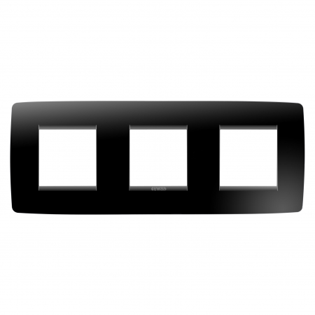 Rame ornament Chorus - Rama Ornament 3P ONE Gewiss Chorus negru GW16126TN