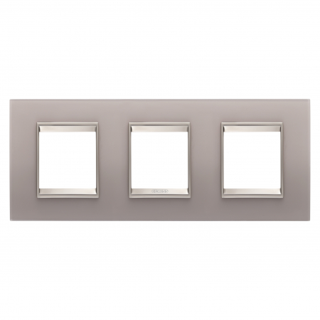 Gewiss Chorus - Rama Ornament 3P sticla LUX Gewiss Chorus gri perlat GW16226GP